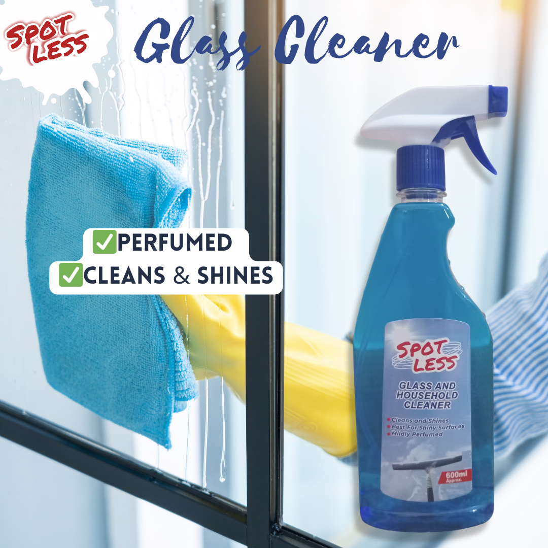 Spotless Glass Cleaner- Cleans and Shines Glass And All Shiny Surfaces Cleans Effectively - 500 ml