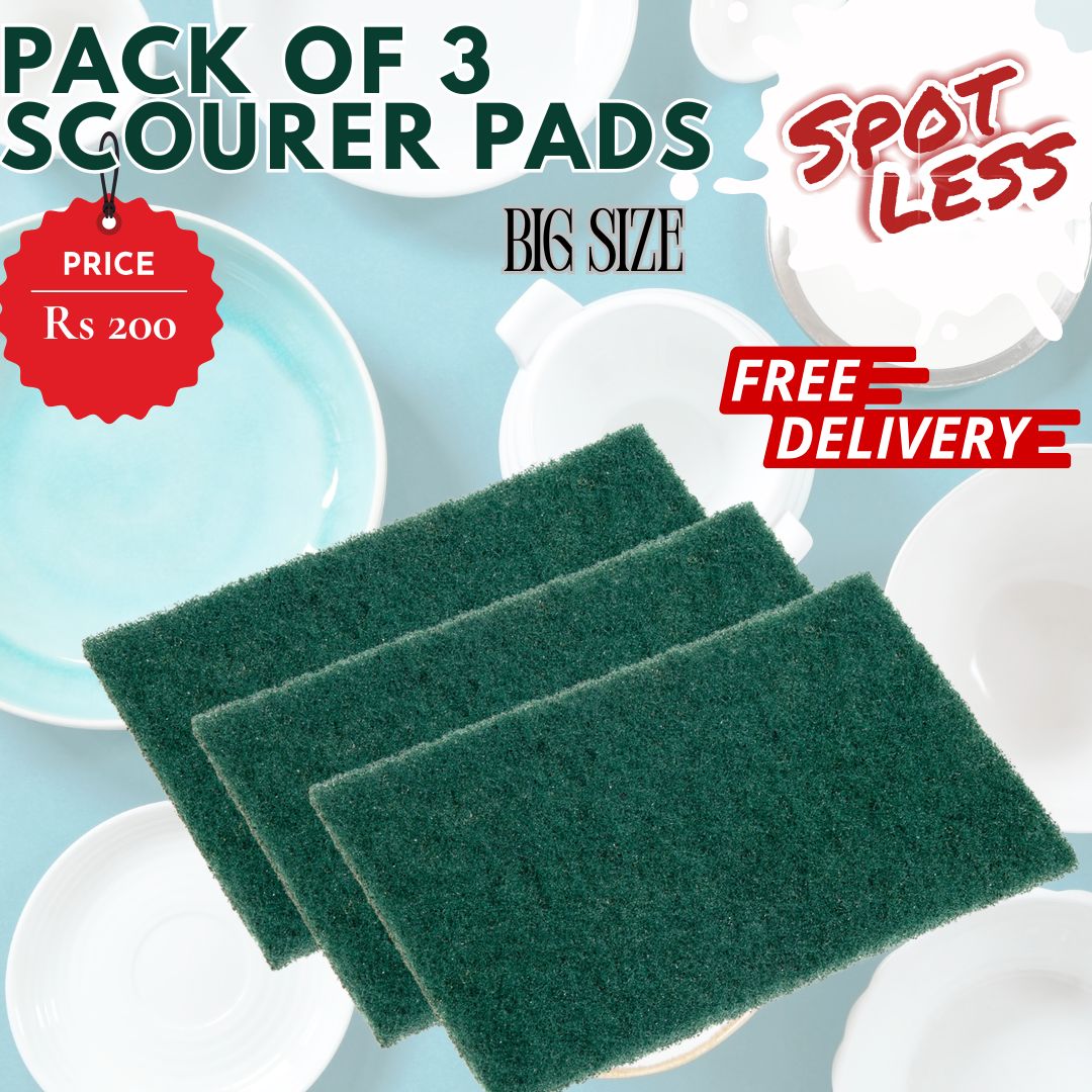 Dishwashing Scouring Pad 3Pcs | Cleaning Dish Washing Sponge scourer