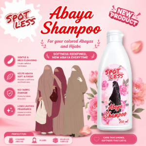 Spotless Abaya Shampoo - For colored Abaya and Hijabs - 200ml